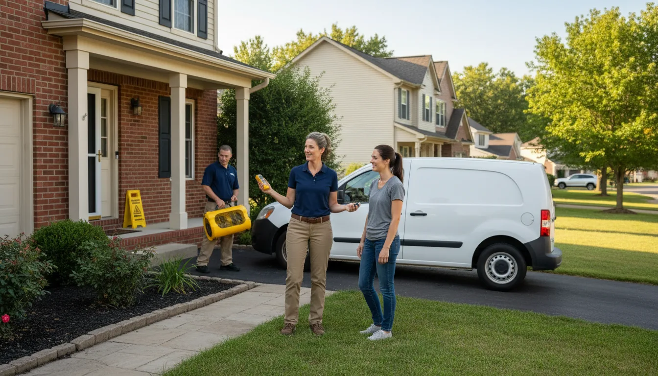 Residential water damage restoration in Spring Creek, PA